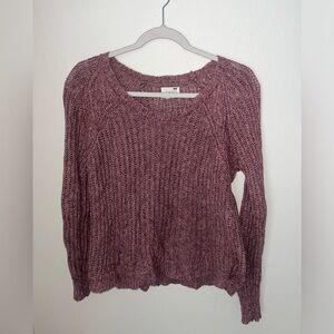 Mauve Crop Sweater